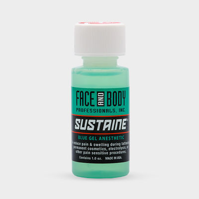 Lidocaine Sustaine Blue Gel Anestesi Tato Mati Rasa 1.2OZ Anti Alergi