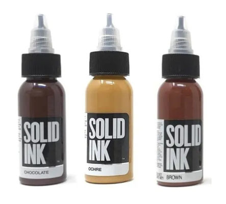 Tato Coklat Tinta Padat Murni Pigmen Makeup Permanen 30ML 60ML 120ML 260ML Pigmen Tato Organik