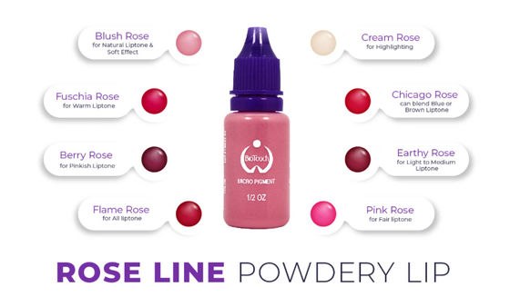 Biotouch Micro Pigment Rose Pigment Warna Makeup Permanen Microblading Perlengkapan Alis Shading MikrGel polishgmentasi