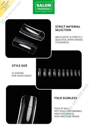 Tips Kuku Perancis Klasik Custom Nail Clear Half Tips