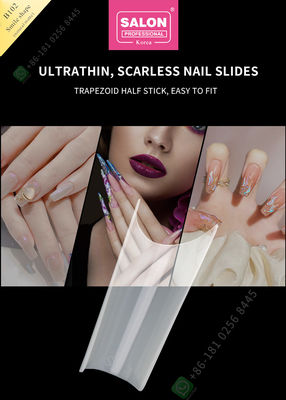 Smile Shape Matte Tips Kuku Palsu Kualitas Tinggi Kuku Kustom Setengah Tips Manicure Tip untuk Nail Art Salon