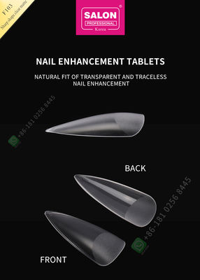 500pcs Sharp Shape Matte Lady French Style Kuku Palsu Buatan Setengah Tips dan Penutup Penuh Kuku Palsu