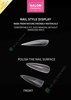 500 pcs Matte Lady Buatan Setengah Kuku Tips Dan Penutup Penuh Kuku Palsu