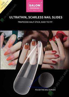 500 pcs Matte Lady Buatan Setengah Kuku Tips Dan Penutup Penuh Kuku Palsu
