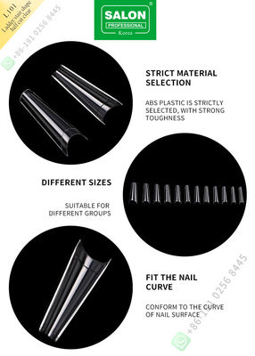 Tangga/Bentuk Tangga Setengah Potong Kuku Palsu French Style Artificial Nail Tips Fake Nail