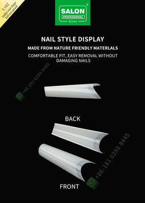 Tangga/Bentuk Tangga Setengah Potong Kuku Palsu French Style Artificial Nail Tips Fake Nail