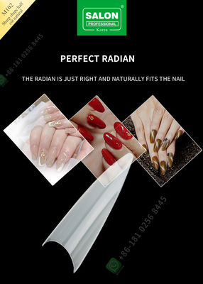 Sharp Drops Shape Half Cut False Nail French Style Artificial Nail with ABS Fake Nail
