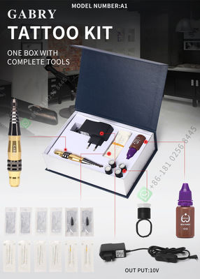 Aluminium Rotary Mesin Rias Permanen Kit Pena Mesin Tato Nirkabel
