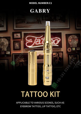 Kit Mesin Pistol Tato Makeup Permanen Microblading Listrik Untuk Alis