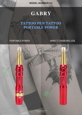 Kit Mesin Tato Baterai Isi Ulang Untuk Rias Wajah Permanen Tubuh