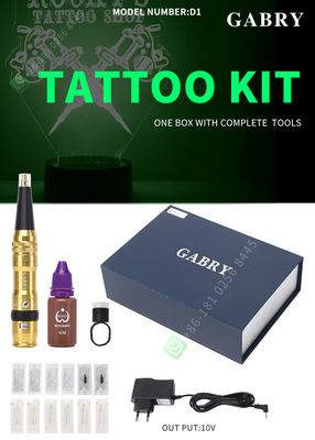Mesin Makeup Permanen Aluminium 10V Pena Tato Nirkabel