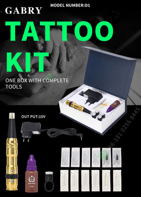 Mesin Makeup Permanen Aluminium 10V Pena Tato Nirkabel