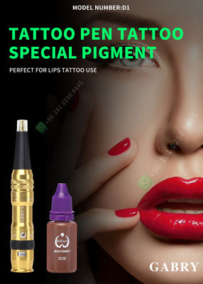Mesin Makeup Permanen Aluminium 10V Pena Tato Nirkabel