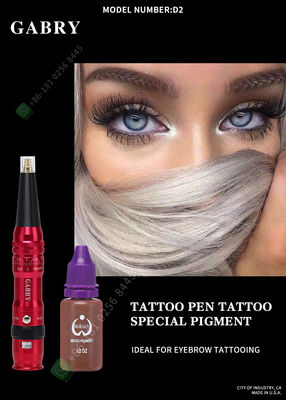 1 Kit Pena Mesin Tato Kecantikan Nirkabel Untuk Make Up Permanen Bibir