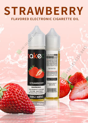 E-Liquid E-Juice Kualitas Tinggi Rasa Strawberry E-Cigarette Vaping Liquid 60ml Murni Dan Aman