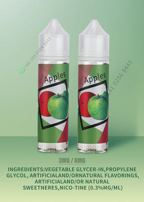 FCC 3mg 6mg E-Liquid Vape Juice Vaping Liquid 24 Bulan Umur Simpan