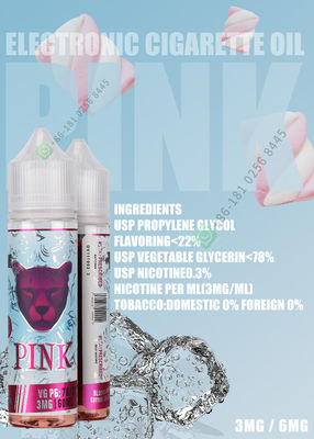 Rasa Tembakau 12mg Nic Salt Vape Juice Dengan Berbagai Bahan