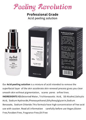 Professional Grade Acid Peeling Solution Set Cairan untuk Pengelupasan Wajah