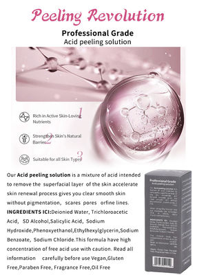 Serum Pengelupasan Kulit Berkualitas Profesional Set Produk Perawatan Kulit Pembersihan Perbaikan Kulit Revitalisasi Solusi Pengelupasan