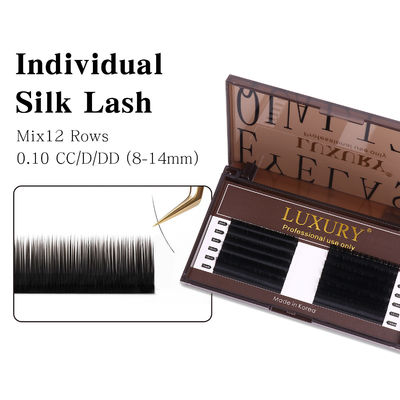 8-14mm Individu bulu mata palsu CC/D/DD Curling Volume Ekstensi bulu mata Double Tips Cashmere YY Lash Ekstensi