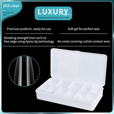Soft Gel Nail Tips 500PCS/Kotak Acrylic Nails Tekan pada kuku untuk Nail Art Desain Alat Manicure