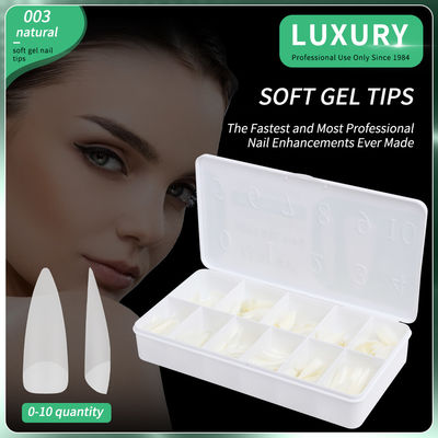 Soft Gel Nail Tips 500PCS/Kotak Acrylic Nails Tekan pada kuku untuk Nail Art Desain Alat Manicure