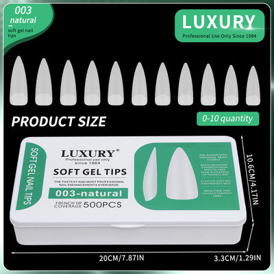 Soft Gel Nail Tips 500PCS/Kotak Acrylic Nails Tekan pada kuku untuk Nail Art Desain Alat Manicure