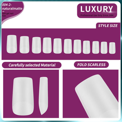500pcs/Kotak Ukuran Medium Square Bentuk Kuku Palsu Untuk Ekstensi Kuku Alat Manicure 11 Ukuran