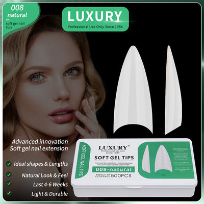 Seni Kuku Profesional 500PCS kuku palsu berbentuk tajam dengan desain ultra tipis 11 ukuran