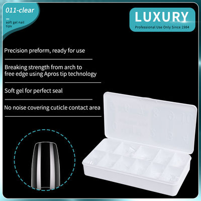 Acrylic Fake Nail Tips Square False Nails Half Cover Pencet pada kuku untuk Desain Seni Kuku Alat Manicure