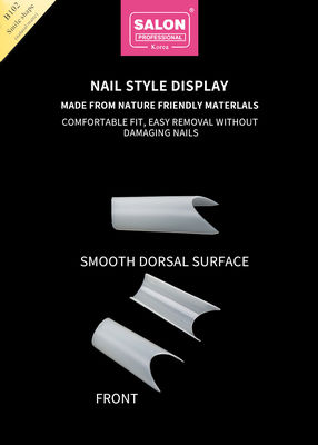 Professional ABS Full Cover Gel Artificial Nail Long Square Press pada kuku untuk ekstensi kuku yang sempurna