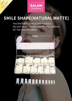 Professional ABS Full Cover Gel Artificial Nail Long Square Press pada kuku untuk ekstensi kuku yang sempurna