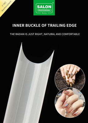 Square Full Cover Ultra-Thin ABS False Nail untuk Salon Nail Extensions Mudah DIY Nail Art di Rumah