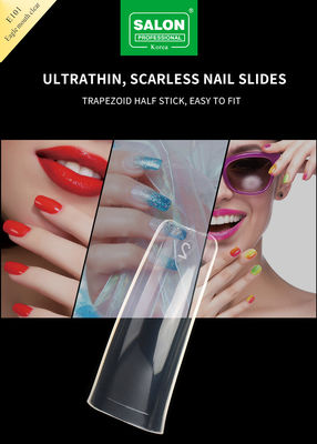Professional Nail Full Cover Clear ABS Eagle Mouth Clear Dalam 12 Ukuran Untuk DIY Manicure Salon