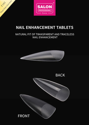 Matte Clear Almond Nails Extra Long Stiletto False Nails Shape Sharp Acrylic Tips Kuku Palsu untuk Seni Kuku