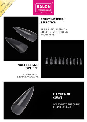 Matte Clear Almond Nails Extra Long Stiletto False Nails Shape Sharp Acrylic Tips Kuku Palsu untuk Seni Kuku