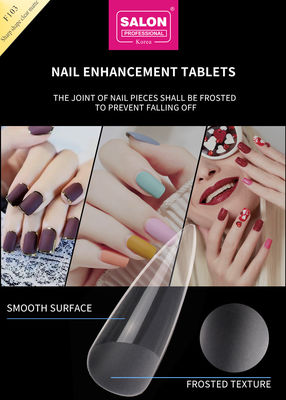 Matte Clear Almond Nails Extra Long Stiletto False Nails Shape Sharp Acrylic Tips Kuku Palsu untuk Seni Kuku