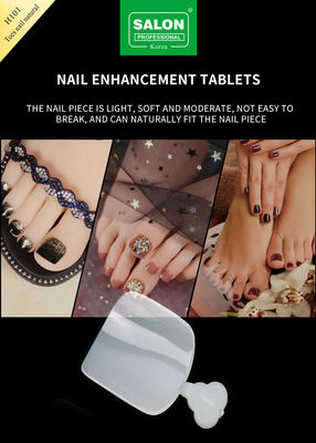 Artificial Acrylic False Nail Full Cover Warna Alam Palsu Kuku Kaki Kaki Kuku