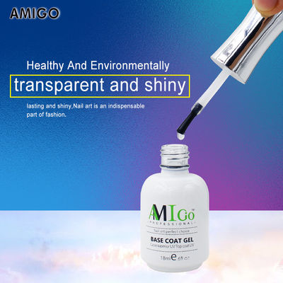 Amigo Gel Nail Polish Kit 18ml Semi-Permanent Soak Off UV / Led Varnish Untuk Salon Nail