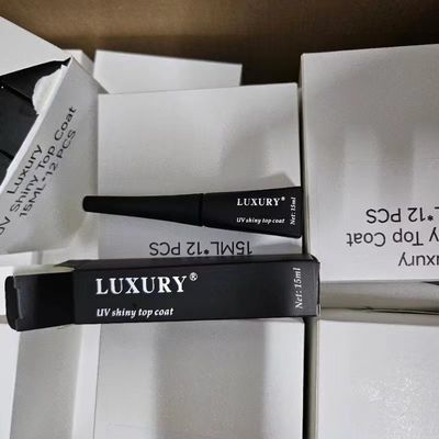Pabrik Pasokan Merek Pribadi Top Coat Cerah DIY Gel UV Polish kuku untuk salon kecantikan kuku