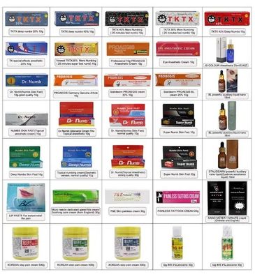 Krim Numb Tktx Tato Salep Anestesi Efek Kuat Krim Mati Rasa untuk Pasokan Tato Microblading Harga Grosir