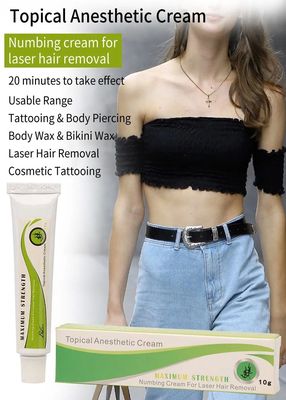 10g krim tato untuk 3-4 jam tanpa rasa sakit dengan ketebalan 2-3 mm dan 50-60 menit aplikasi