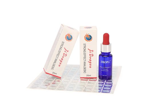 Jilong Fast-Acting Tattoo Numbing Solution 20ml/botol untuk meredakan rasa sakit Menghentikan pendarahan dan mencegah alergi