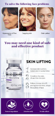 Serum Meso Anti Penuaan Microneedling Serum Pengangkat Kulit Mesoterapi Transparan