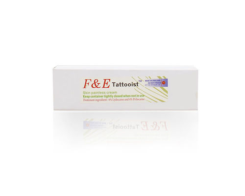 F & E 30G Tato Mati Rasa Krim Makeup Permanen Lidokain Krim untuk Pemanent Makeup Alis Bibir Tato Microneedling