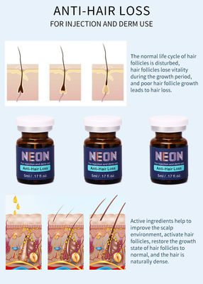 Asli Anti Rambut Rontok Perawatan Injeksi Pertumbuhan Kembali Rambut Esensi Alopecia Areata Mesotherapy Serum untuk Rambut