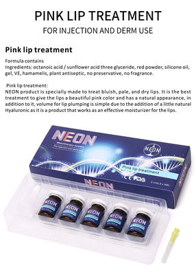 Serum Perawatan Bibir Merah Muda Mesoterapi Serum Perbaikan Bibir Injeksi 0.17 fl oz