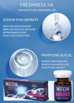 OEM Meso Therapy Serum Kesegaran Ha Injeksi Asam Hyaluronic Pelembab