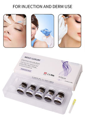 Private Label Moisturizing Hyaluronic Acid Serum Suntikan Suntikan Mesoterapi Mewah Untuk Wajah yang lebih muda