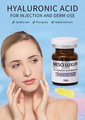 Private Label Moisturizing Hyaluronic Acid Serum Suntikan Suntikan Mesoterapi Mewah Untuk Wajah yang lebih muda